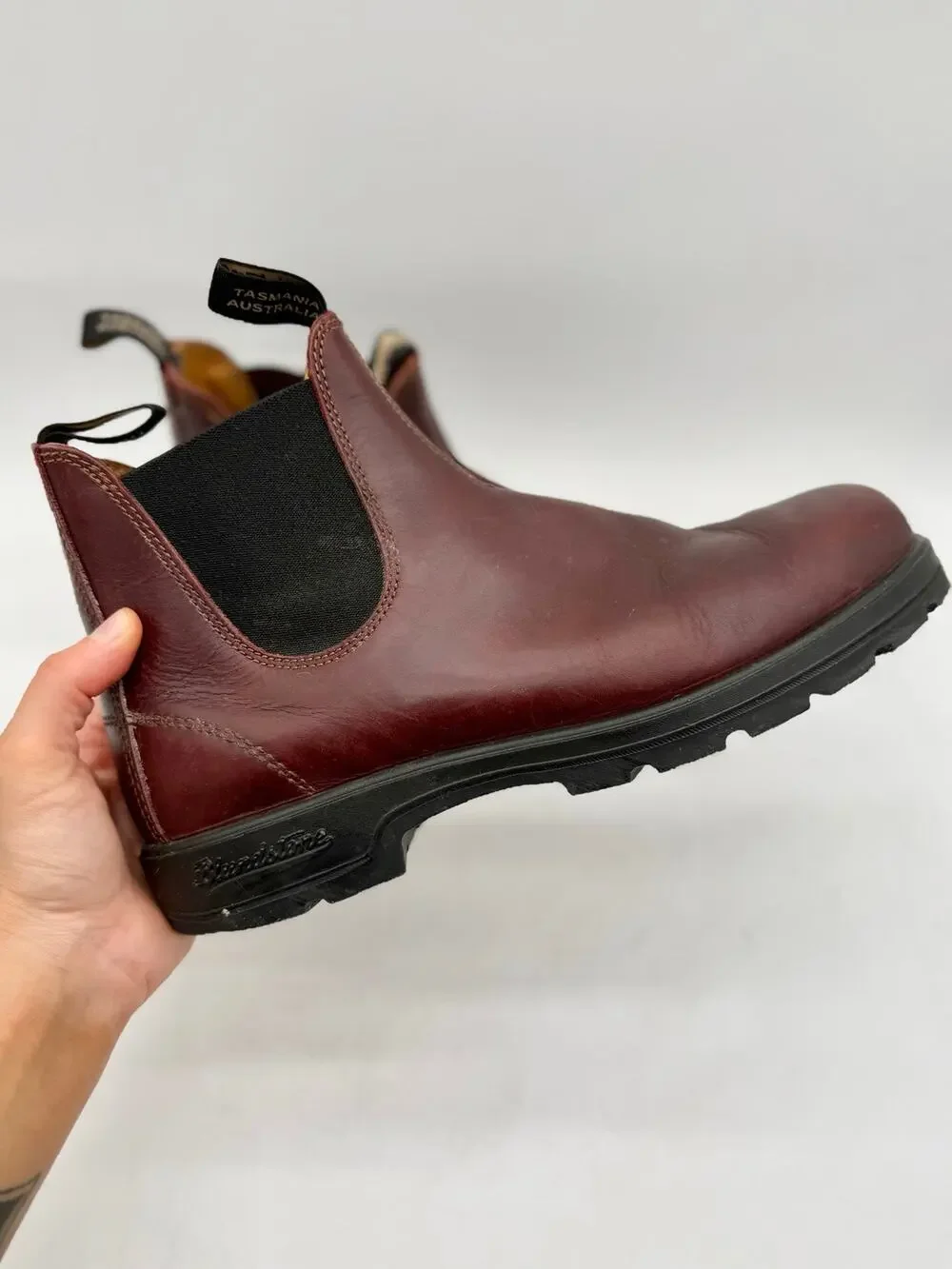 Blundstone Classic Redwood 1140 Leather Pull-On Chelsea Boots Men’s Size 10.5